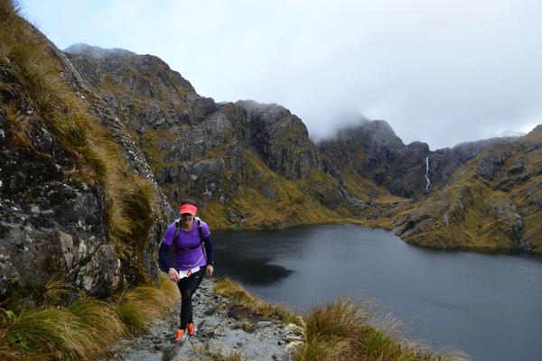 Routeburn Classic women's winner Victoria Beck. 